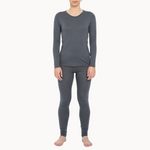 MENIQUE 100% Merino 2Pcs Wool Womens Sweatshirt & Leggings Set