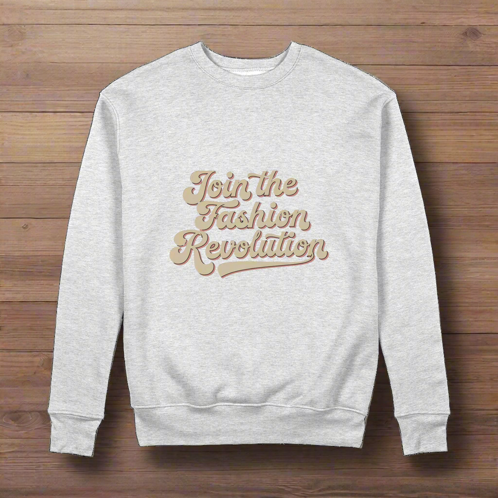 Join The Revolution 100% Organic Cotton Womens Graphic Sweatshirt