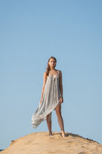 THE HAND LOOM Breeze Beach 100% Organic Cotton Womens Dress Stripes