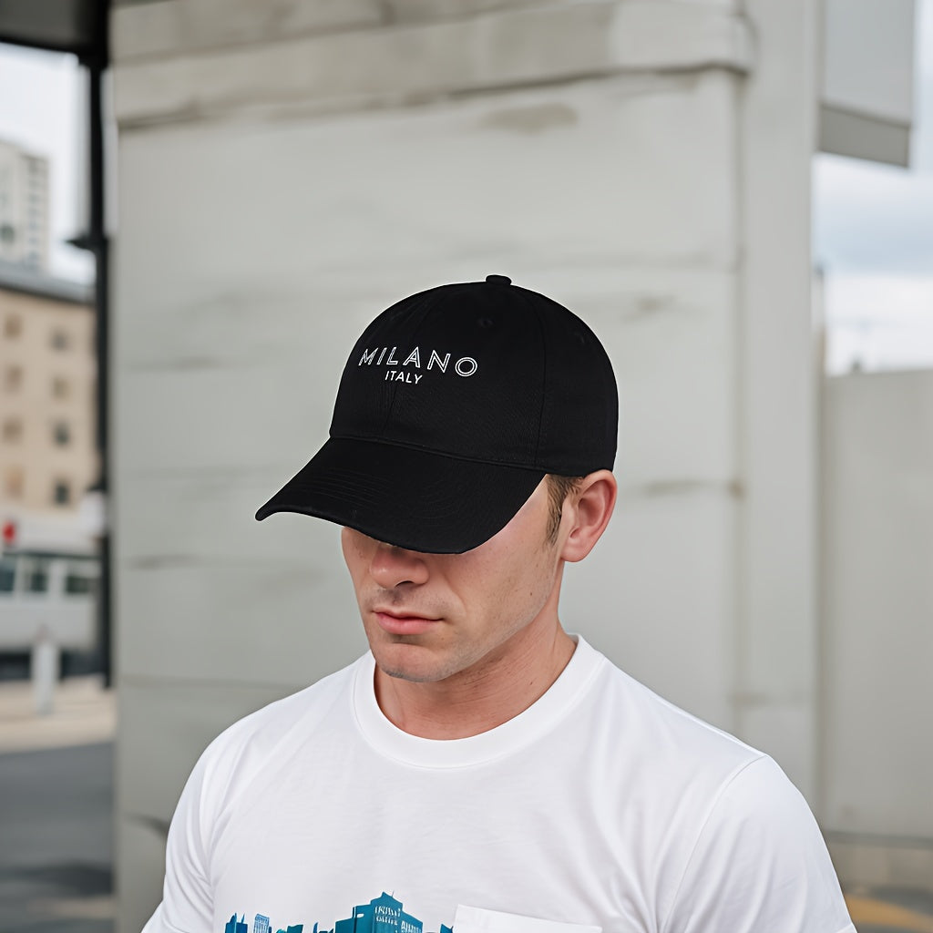 Milano Italy 100% Cotton Baseball Cap