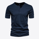 Cobalt Blue Collar 100% Cotton Mens Shirt