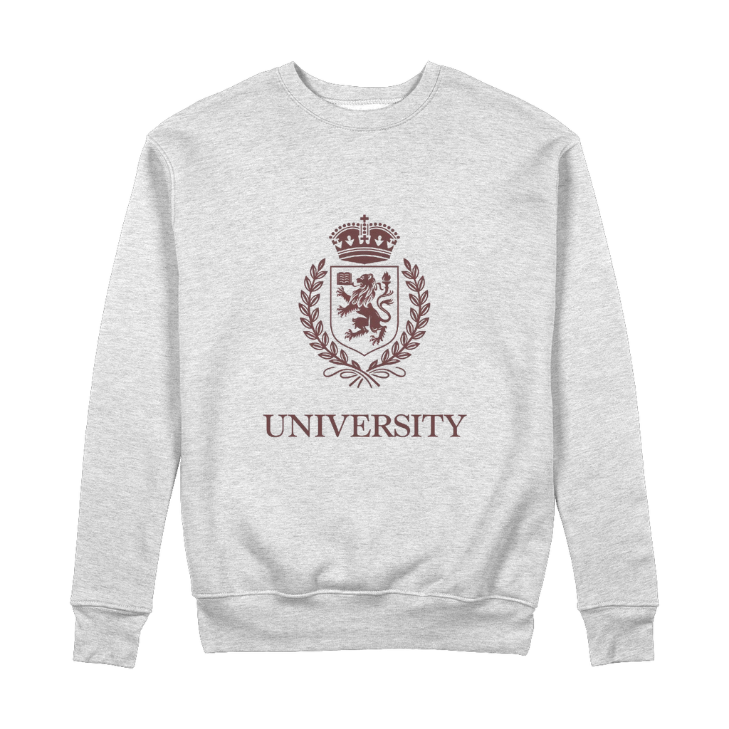 University Seal 100% Organic Cotton Graphic Sweatshirt