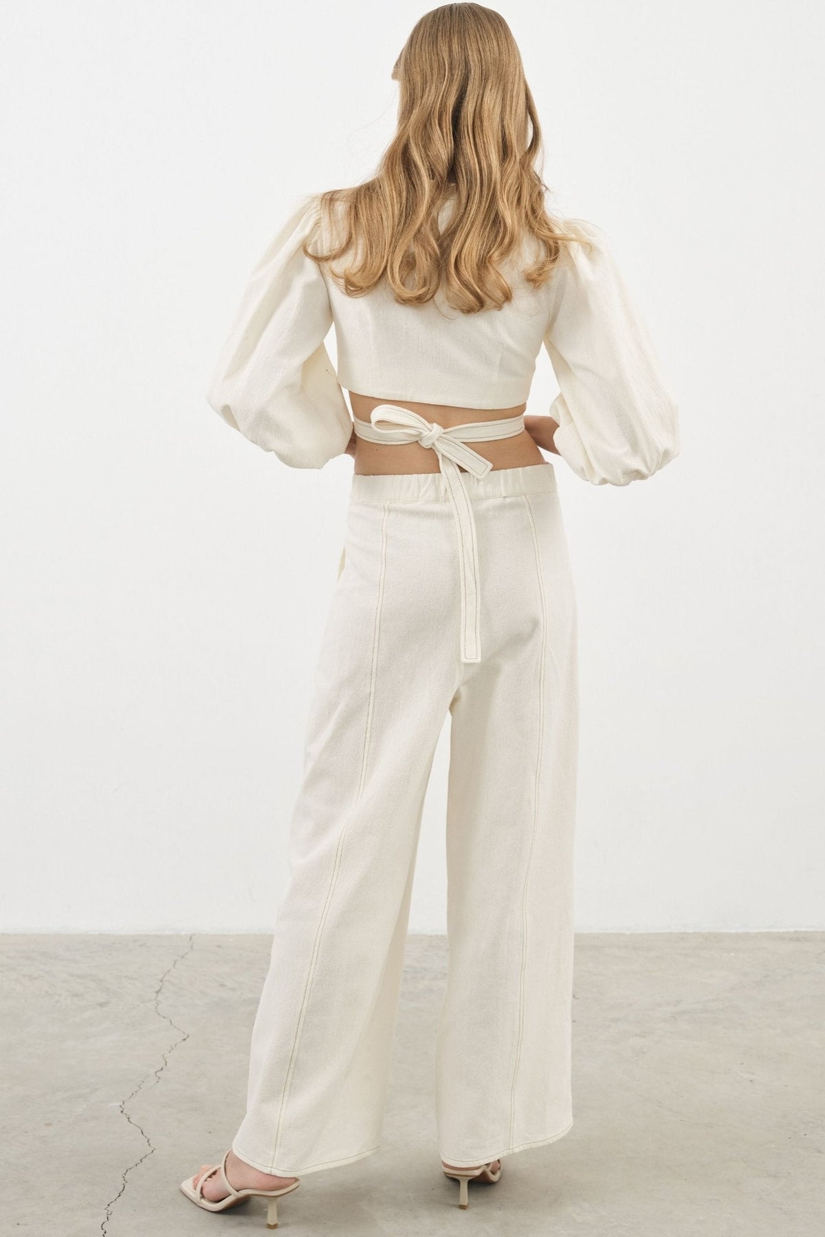 THE HAND LOOM Chloe 100% Organic Cotton Womens Pants - Natural