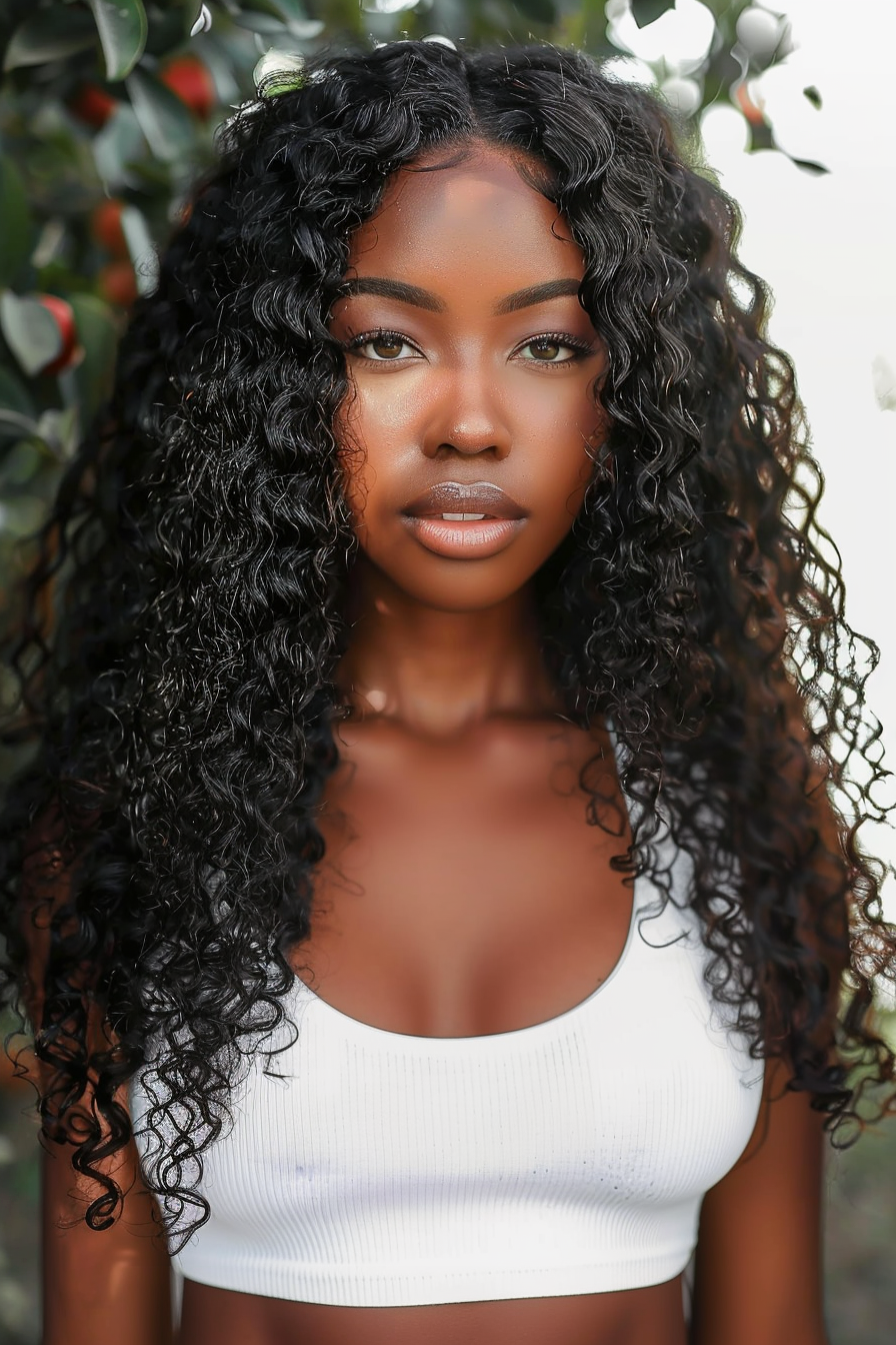 Pomegranate Peruvian Deep Wave HD Lace Invisible Melt Wig