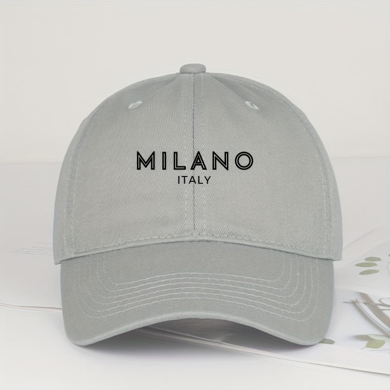 Milano Italy 100% Cotton Baseball Cap