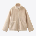 Cozy Fleece Cotton Lamb Wool Womens Coat