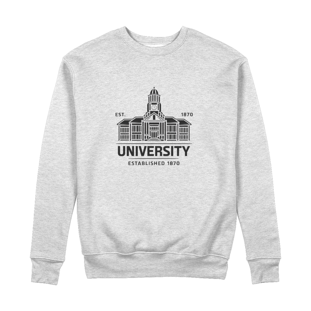 University Established 100% Organic Cotton Graphic Sweatshirt