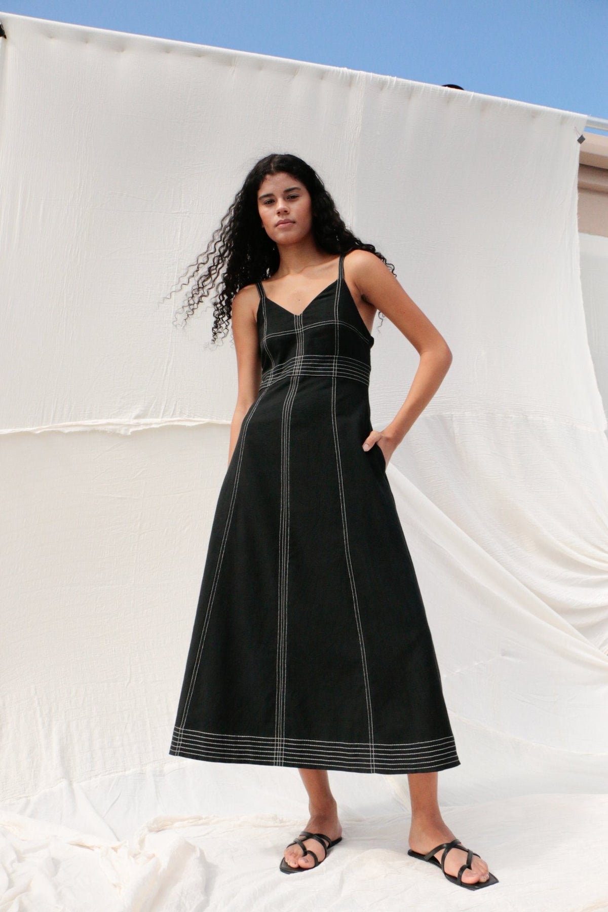 THE HAND LOOM Eva Maxi 100% Organic Cotton Womens Dress