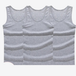 Mountain Mist Basic 3Pcs Sleeveless 100% Cotton Mens Tank