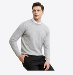 Coffee Spice Knit 100% Cashmere Mens Sweater Men