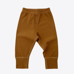 Brown Sugar Ribbed 100% Cotton Baby Pants