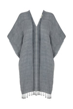 THE HAND LOOM Gece V Back Kimono - Stone