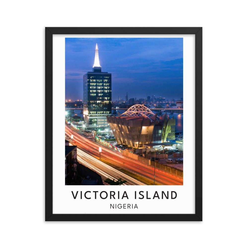 Victoria Island Nigeria Wall Art | Art Print Poster | Nigeria Landscape Framed Print