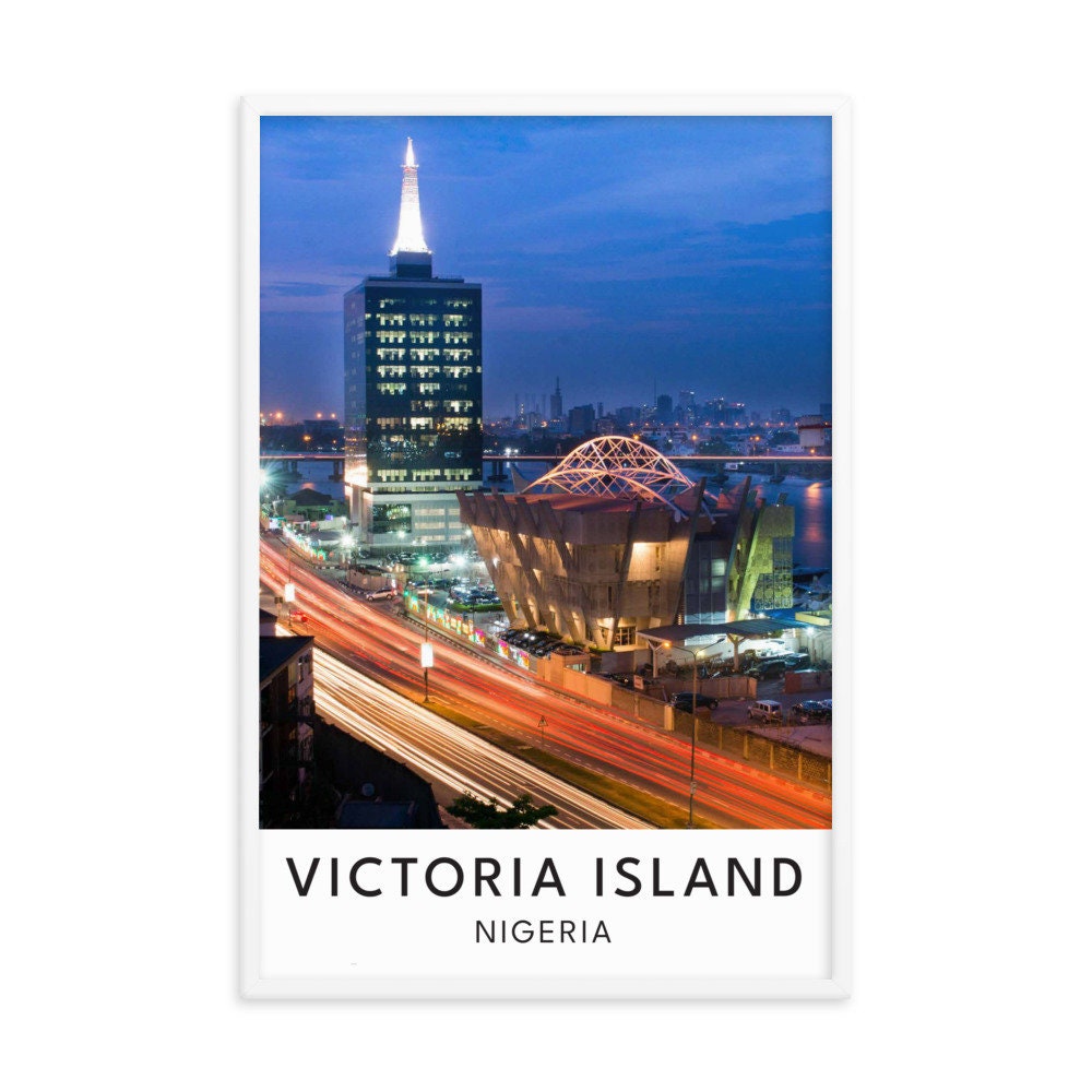 Victoria Island Nigeria Wall Art | Art Print Poster | Nigeria Landscape Framed Print