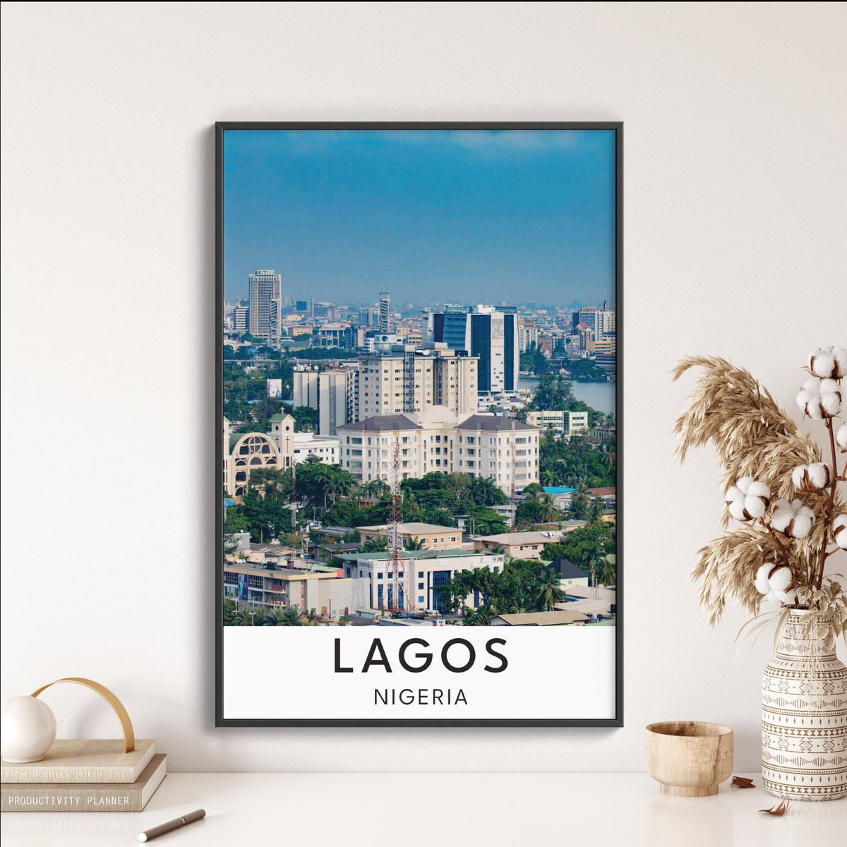 View from Lagos Nigeria Wall Art | Art Print Poster | Africa Landscape Framed Print