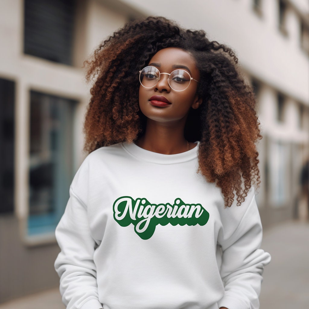 Nigerian 100% Organic Cotton Sweatshirt - For Women & Men