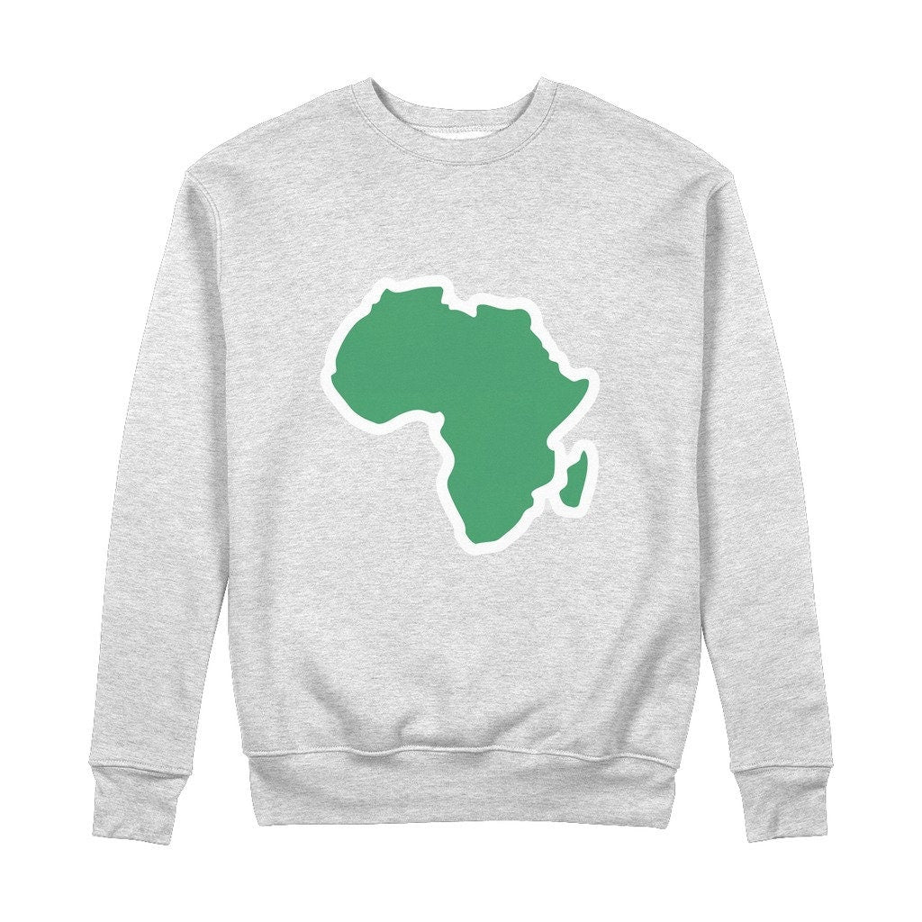 African Continent 100% Organic Cotton Sweatshirt - For Women & Men