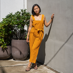 MENIQUE Pinafore Jumpsuit Iris