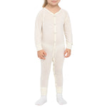 MENIQUE 100% Merino Wool Kids Romper Natural