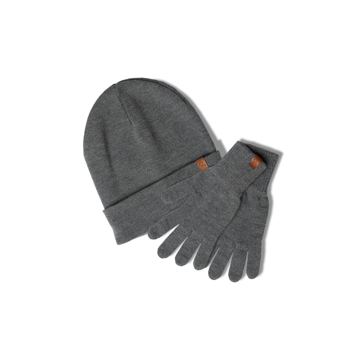 MENIQUE Knit Beanie & Gloves 2-Piece
