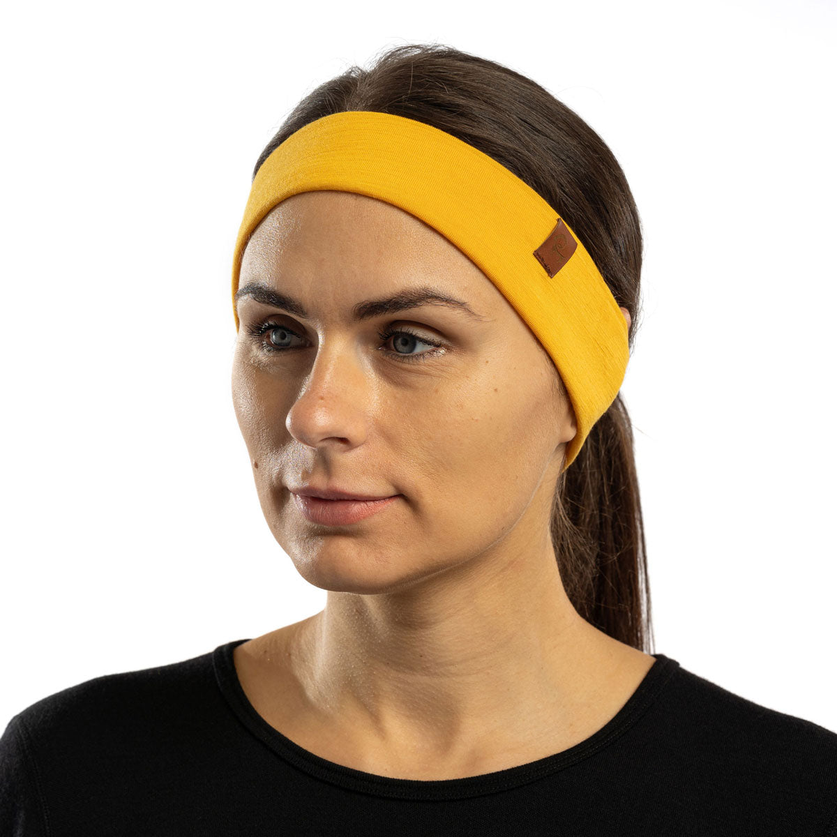 MENIQUE 100% Merino Wool Womens Headband Power Mango