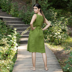 MENIQUE Smock Dress Eliza Forest Green