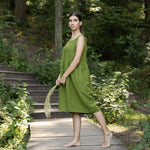 MENIQUE Smock Dress Eliza Forest Green