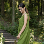 MENIQUE Smock Dress Eliza Forest Green