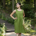 MENIQUE Smock Dress Eliza Forest Green