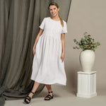 MENIQUE Smock Dress Maria Pure White