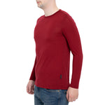 MENIQUE Long Sleeve Crew Royal Cherry