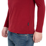 MENIQUE Long Sleeve Crew Royal Cherry