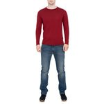 MENIQUE Long Sleeve Crew Royal Cherry