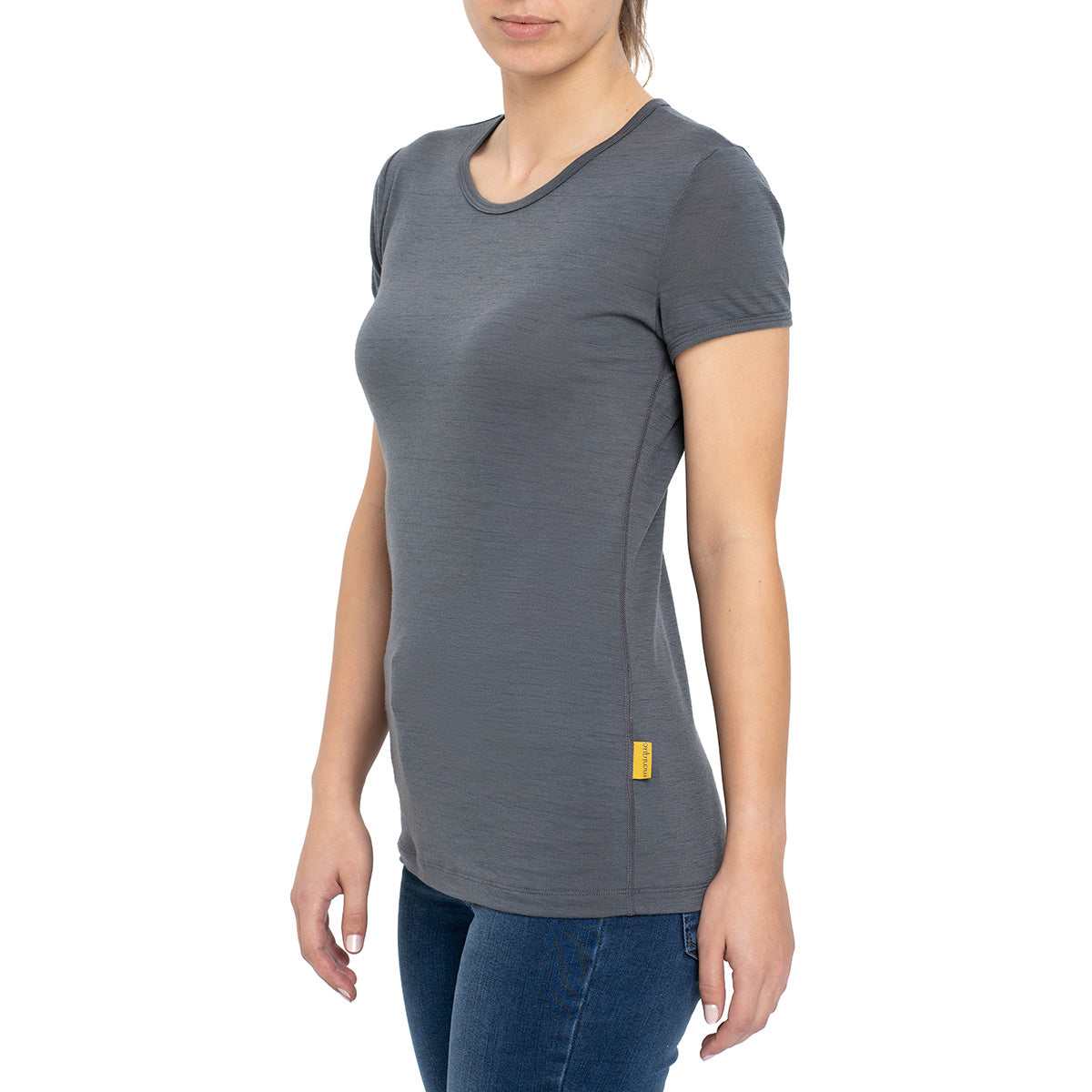 MENIQUE 100% Merino Wool Womens Shirt Perfect Grey