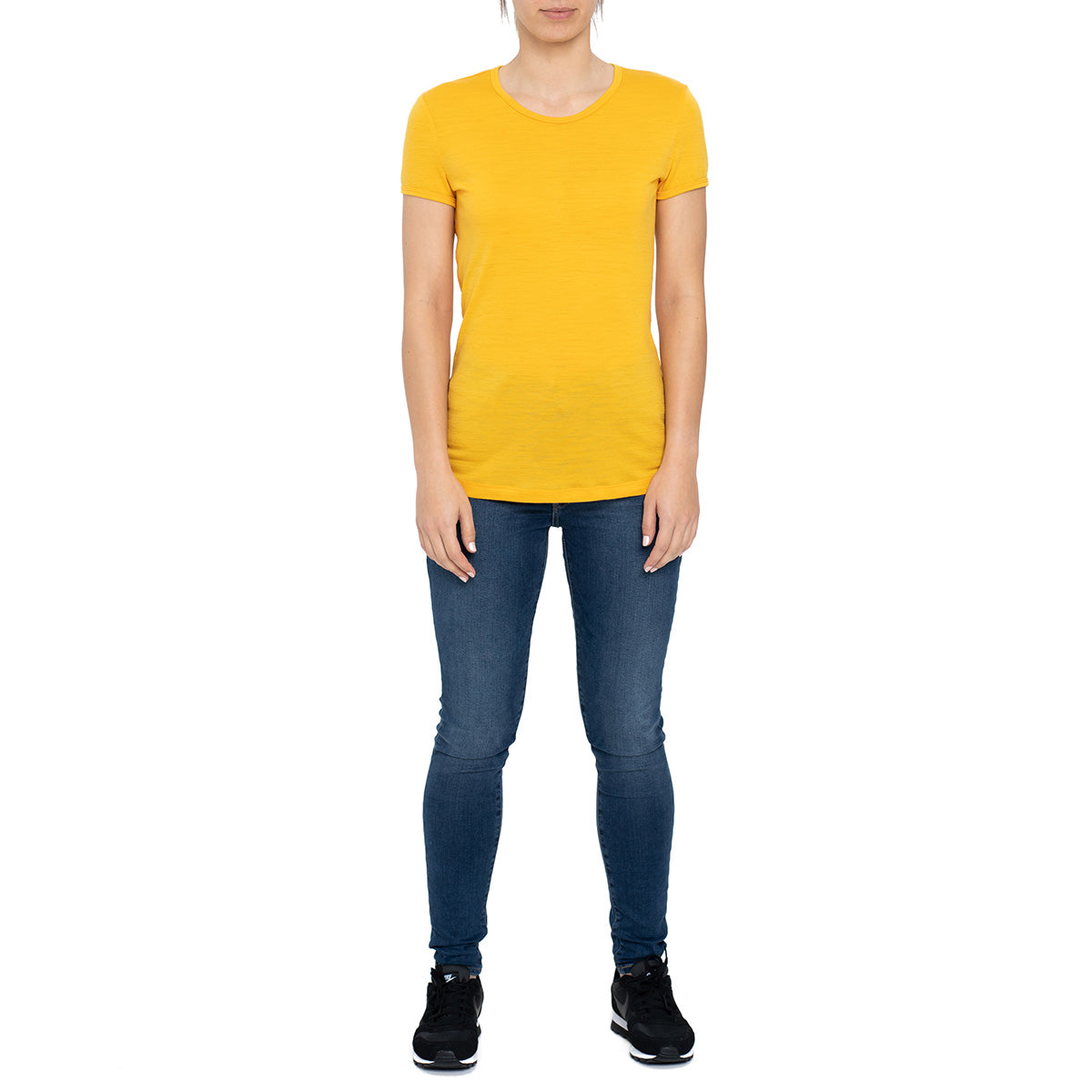 MENIQUE 100% Merino Wool Womens Shirt Power Mango