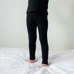 MENIQUE 100% Merino Wool Kids Pants Black