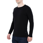 MENIQUE Long Sleeve Crew Black