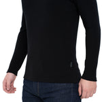 MENIQUE Long Sleeve Crew Black