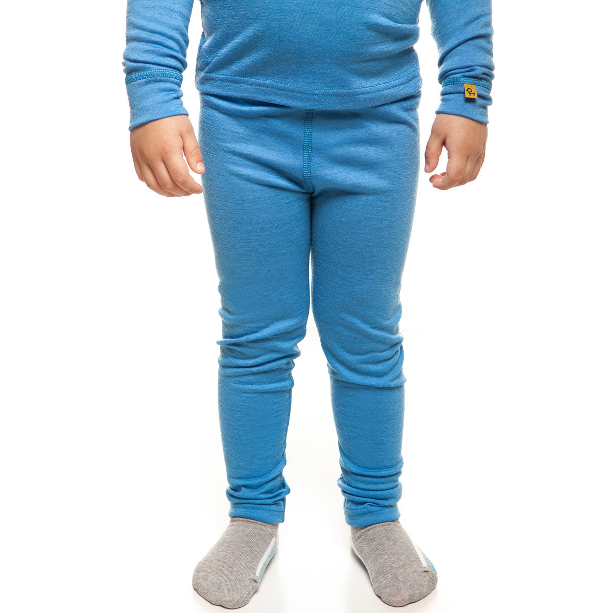 MENIQUE 100% Merino Wool Kids Pants Light Blue