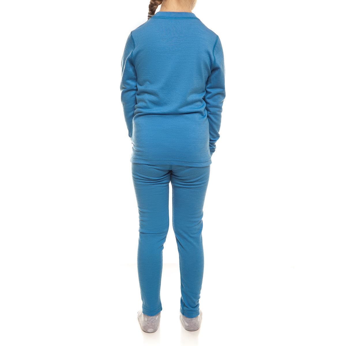 MENIQUE Long Sleeve & Bottom 2-Piece Light Blue