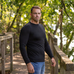 MENIQUE Long Sleeve Crew Black