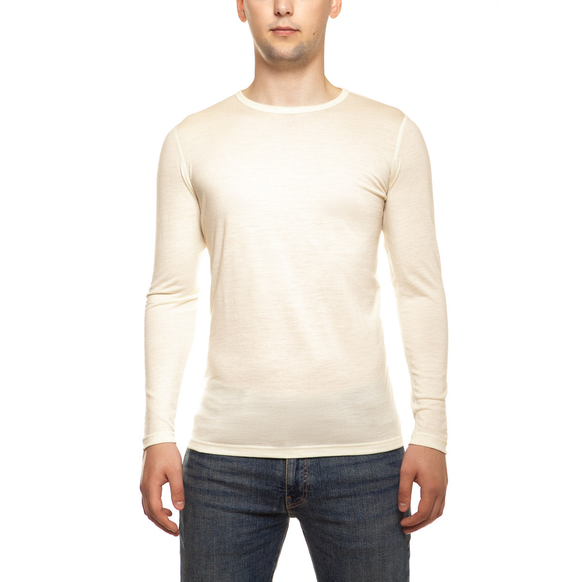 MENIQUE Long Sleeve Crew Natural