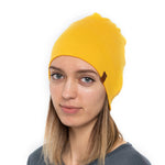 MENIQUE 100% Merino Wool Womens Beanie Power Mango