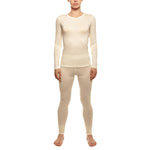 MENIQUE 100% Merino 2Pcs Wool Womens Sweatshirt & Leggings Set