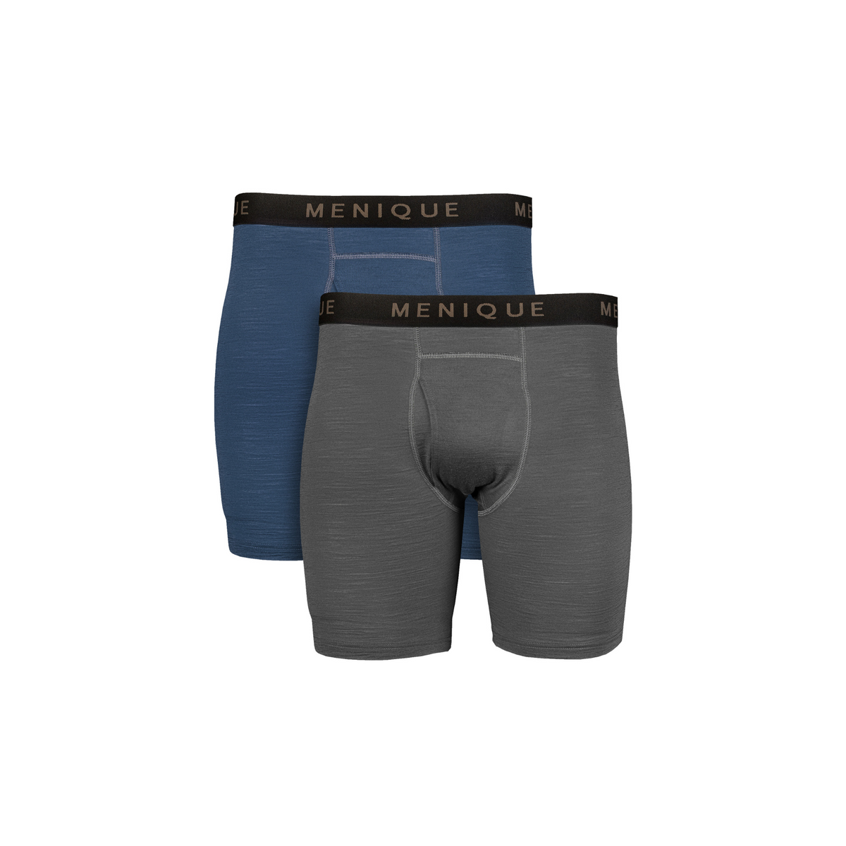 MENIQUE 100% Merino Wool Mens Boxer Briefs 2-Pack 2XL
