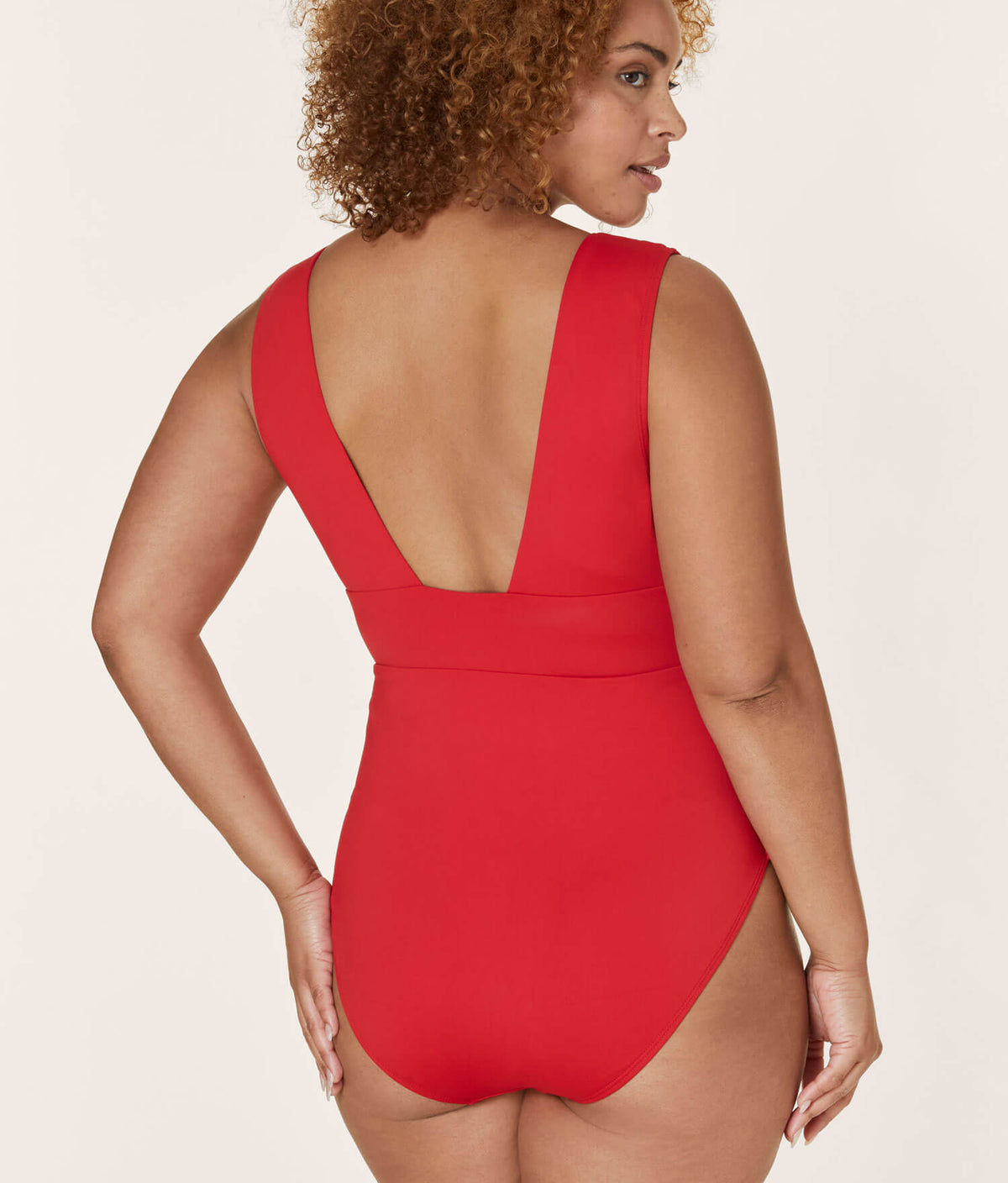 THE HAND LOOM The Mykonos 100% Organic Cotton Womens One Piece - Flat - Cherry Red - Classic