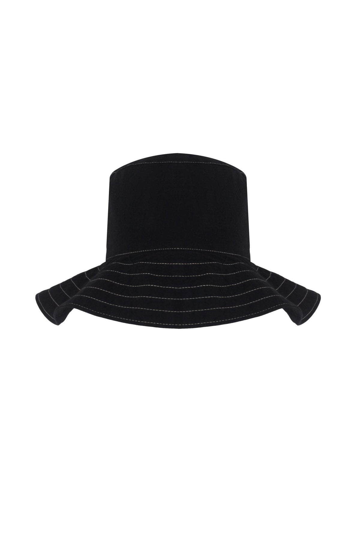 THE HAND LOOM Playa Contrast Stitch Bucket Hat
