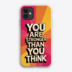 You Are Stronger Than You Think Quote Biodegradable Bamboo Iphone Case