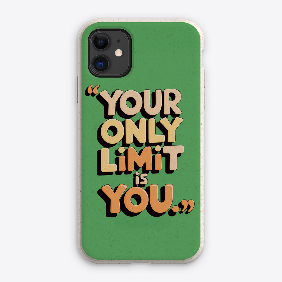 Your Only Limit Is You Quote Biodegradable Bamboo Iphone Case