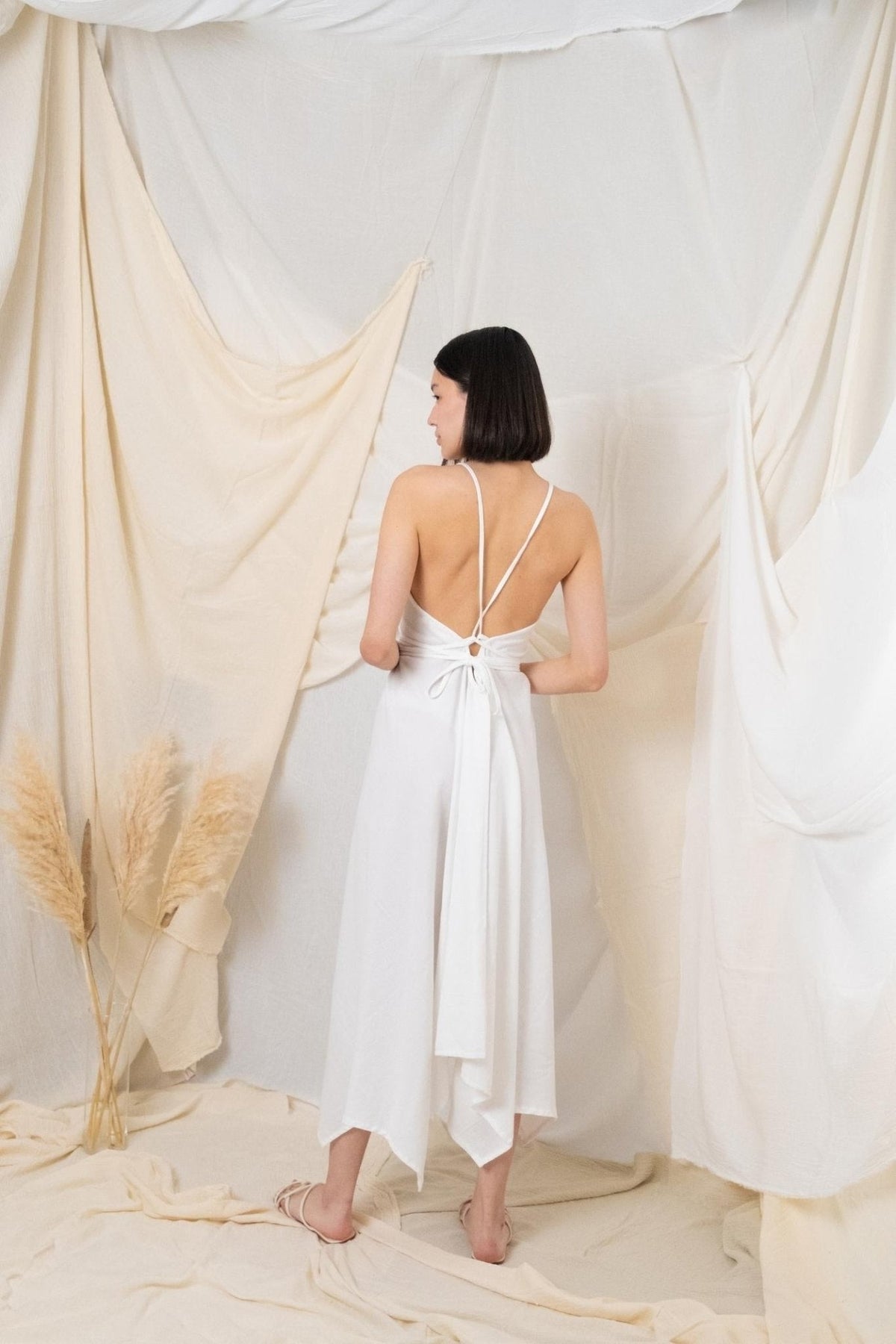 THE HAND LOOM Sage Maxi 100% Organic Cotton Womens Dress